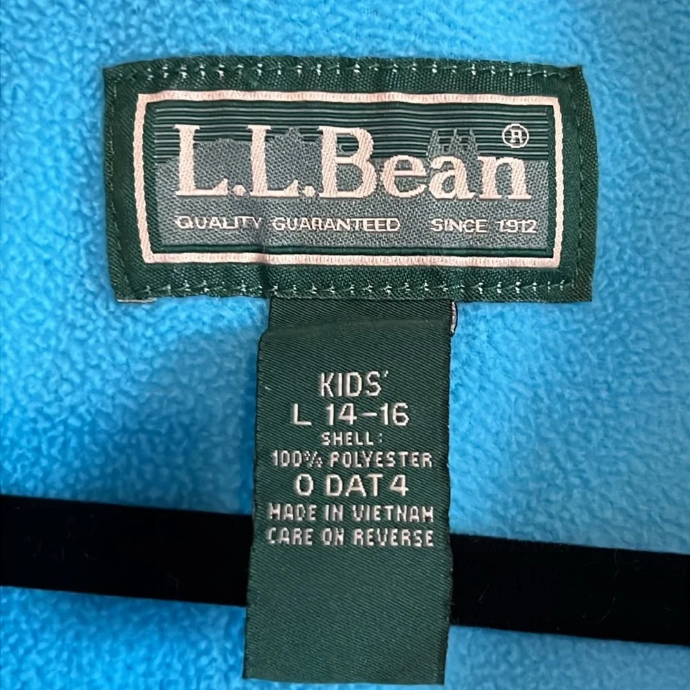 Kids LL‎ Bean Blue Waterproof 3 in 1 Jacket Size L/14-16 Unisex Removable…